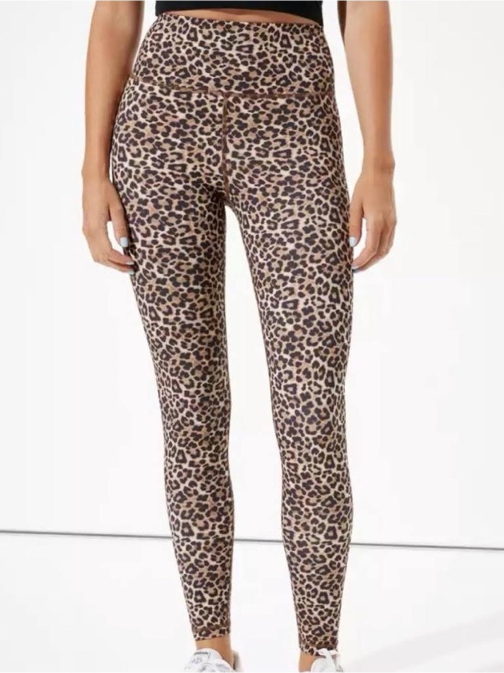American Eagle The Everything Leopard Print High Rise Leggings NWT Size M